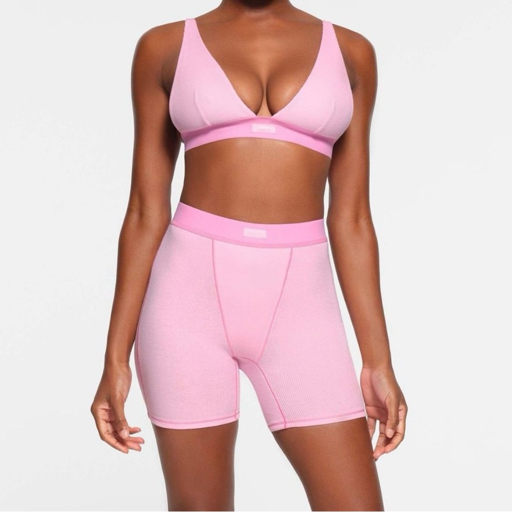 SKIMS Limited Edition Bubblegum Pink Boxers Plus Size 5x Brand New